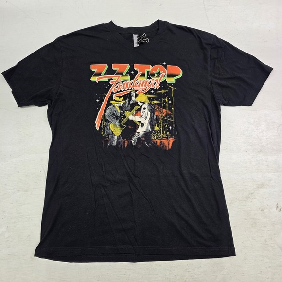 Next Level Apparel Other - ZZ Top Fandango Rock Band Black Tour T-Shirt Music Rock N Roll Beard Men's‎ XL